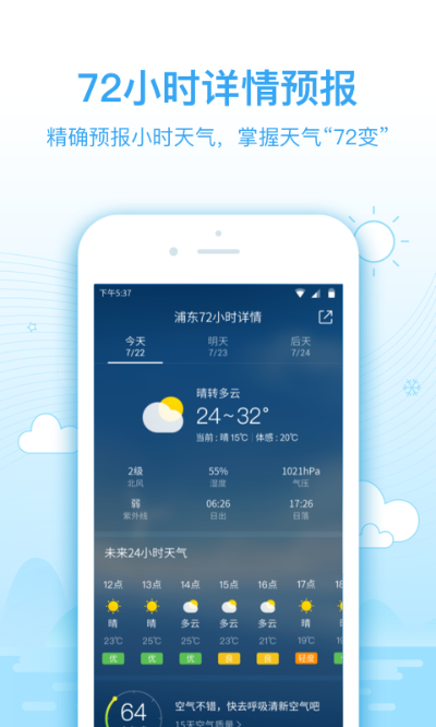 目前最准的天气预报软件（最准天气预报软件排名第一准）