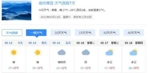 萧县天气预报15天(萧县天气预报15天当地天气查询表) 萧县天气预报15天(萧县天气预报15天当地天气查询表)