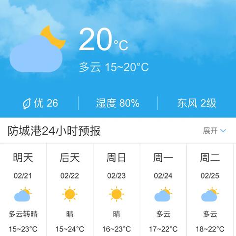 未来15天气预报(防城港港口未来15天气预报) 未来15天气预报(防城港港口未来15天气预报)