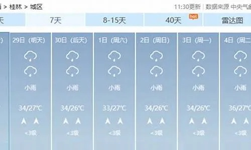 广西天气预报15天查询桂林天气（桂林广西天气预报一周）