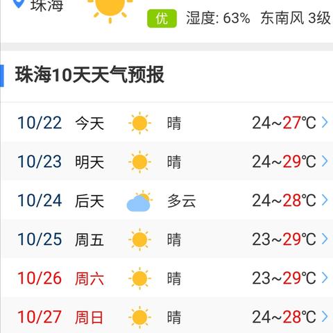 珠海天气预报(珠海天气预报15天30天旅游) 珠海天气预报(珠海天气预报15天30天旅游)